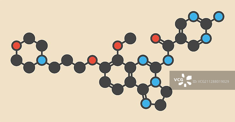 考潘利西布抗癌药物分子图片素材