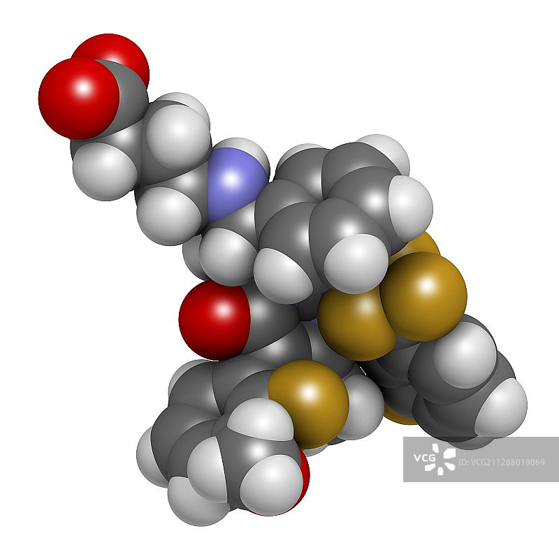 Elagolix药物分子图片素材