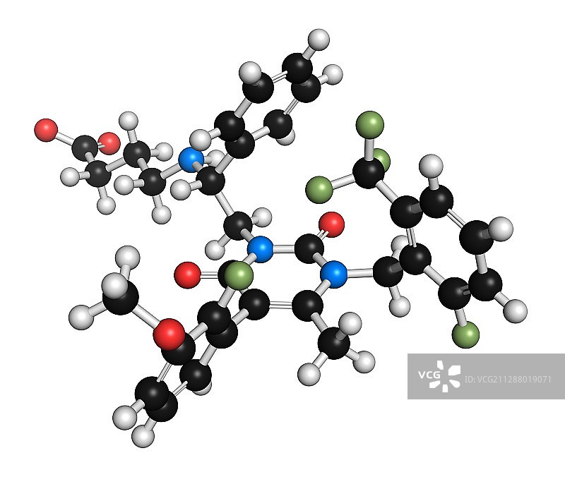 Elagolix药物分子图片素材