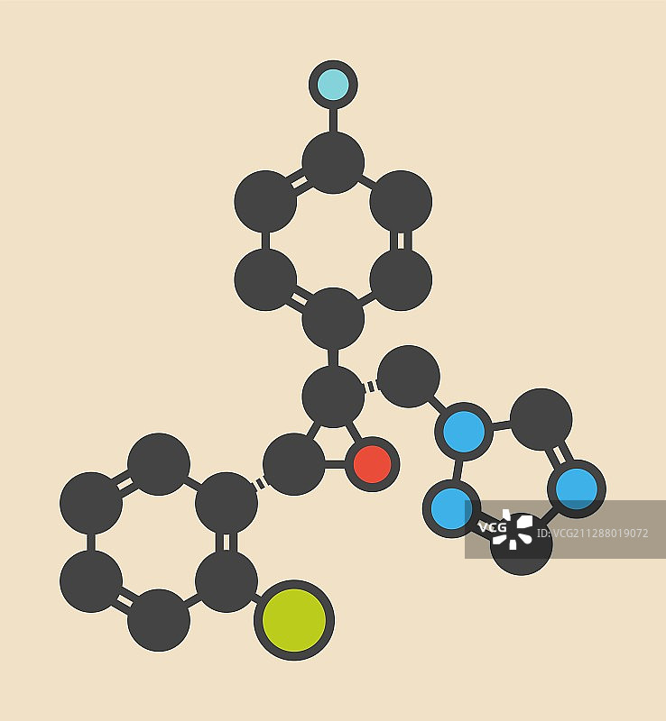 环氧唑农药分子图片素材