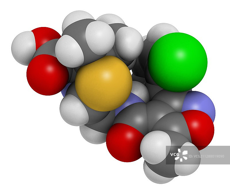 氟氯西林抗生素分子图片素材