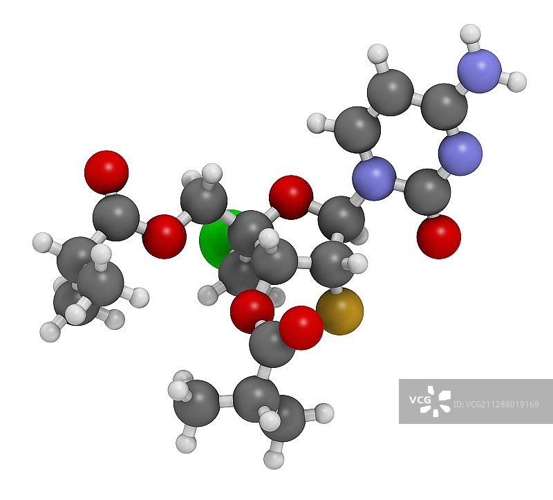 Lumicitabine RSV药物分子图片素材