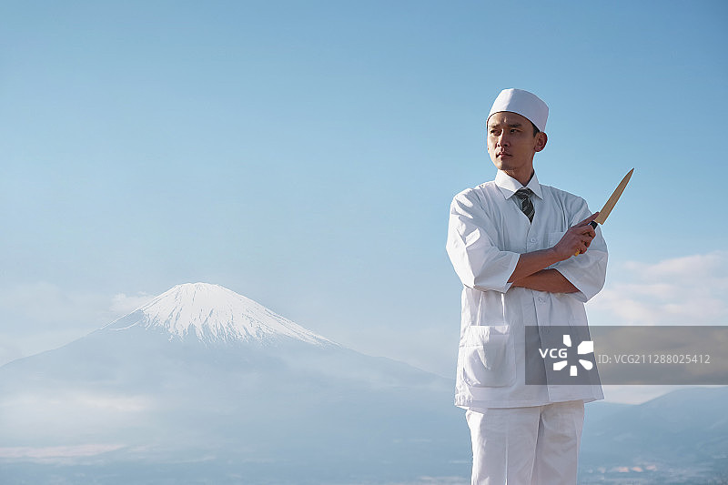 Cook富士山日本肖像图片素材