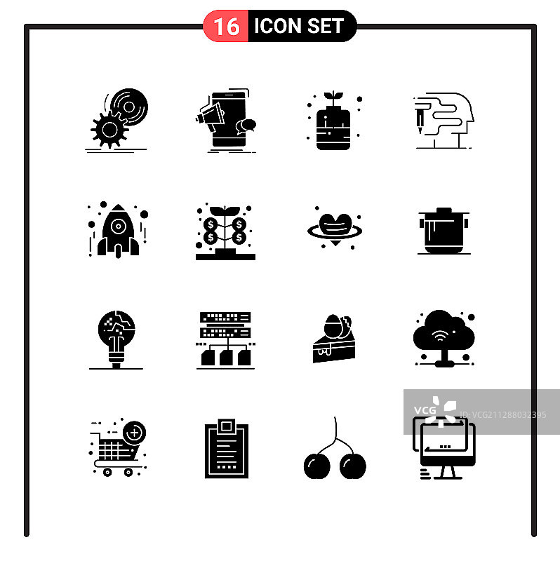 为网页和手机设置16个固定样式的图标图片素材