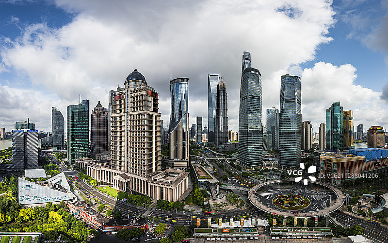 上海陆家嘴城市风光图片素材