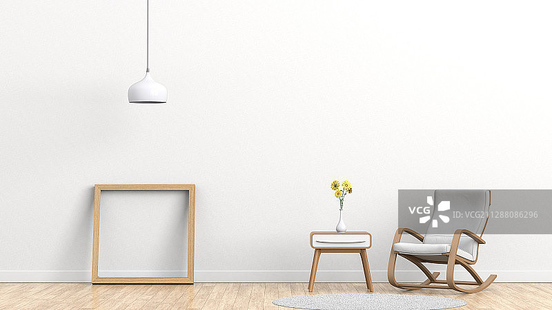 室内简约休闲场景样板间图片素材