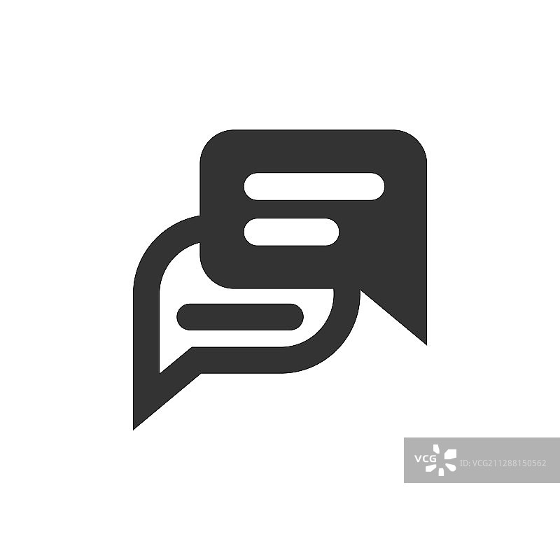 聊天气泡对话框填充风格图片素材