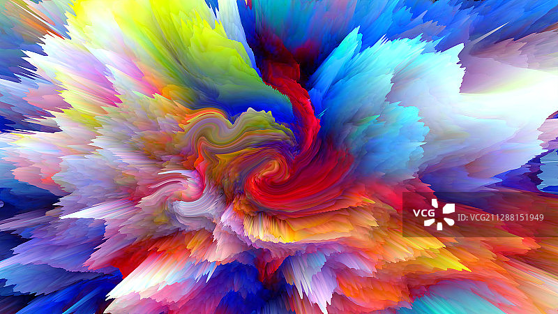 抽象色彩宇宙爆炸炫酷创意背景艺术图片素材