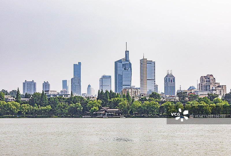 南京玄武湖公园城市风光图片素材