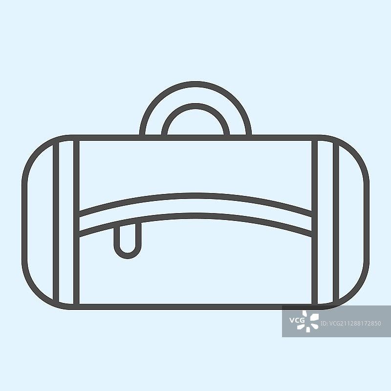 健身包细线图标纺织手提包图片素材