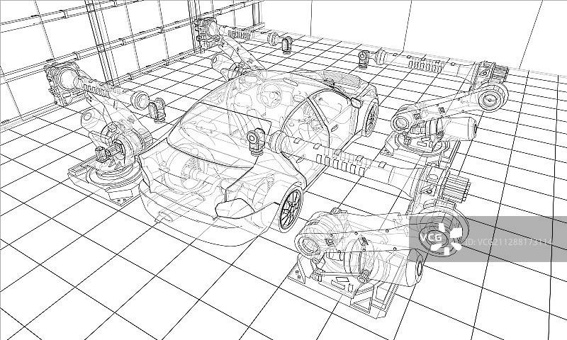 组装汽车图片素材
