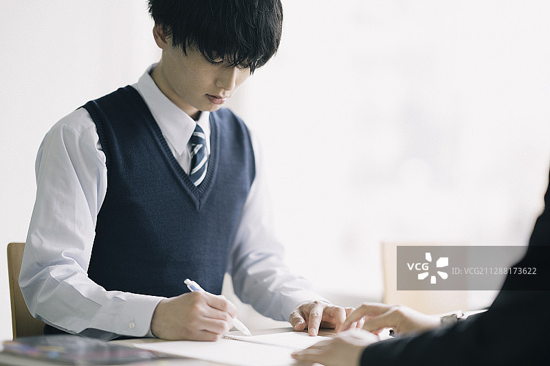 高中学生学习补习班预备学校图片素材