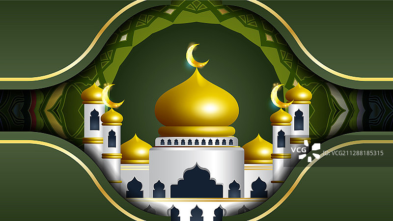 精美斋月伊斯兰设计图片素材