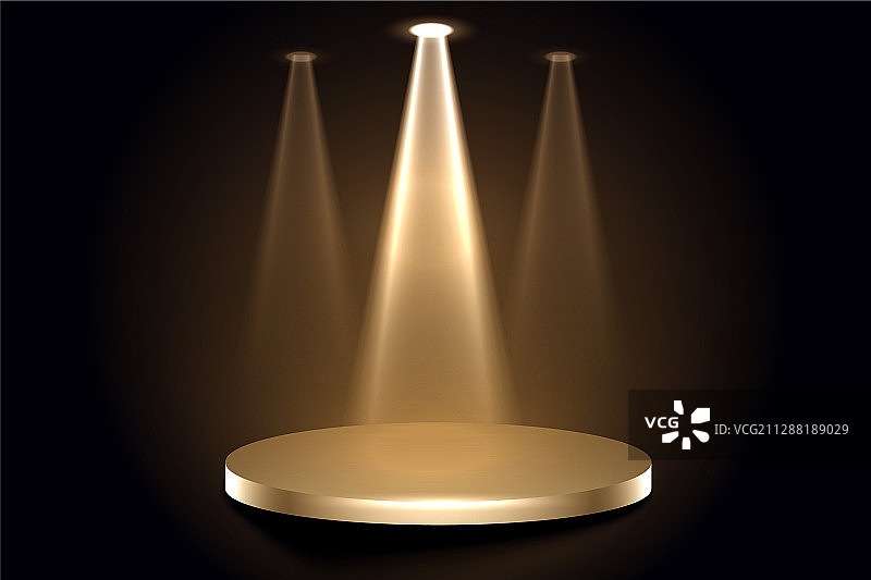 聚光灯与讲台展示背景图片素材