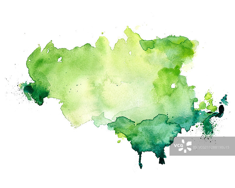 抽象绿色水彩污渍纹理图片素材