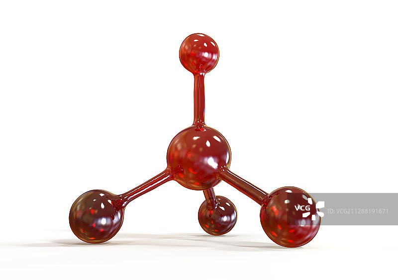 抽象分子模型，插图图片素材