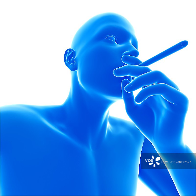 吸烟的人，插图图片素材