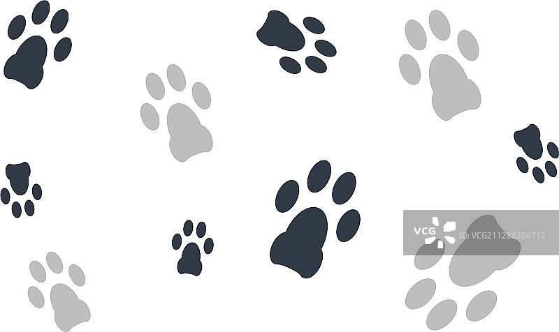 小狗爪印脚印壁纸图片素材