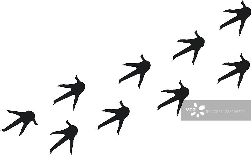 公鸡脚印剪影壁纸图片素材