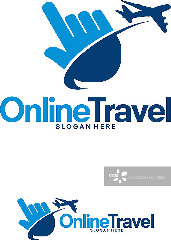 健康触控Logo设计概念图片素材