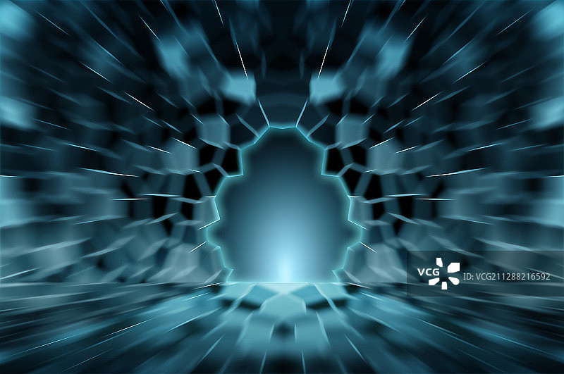 科幻冷光背景图图片素材