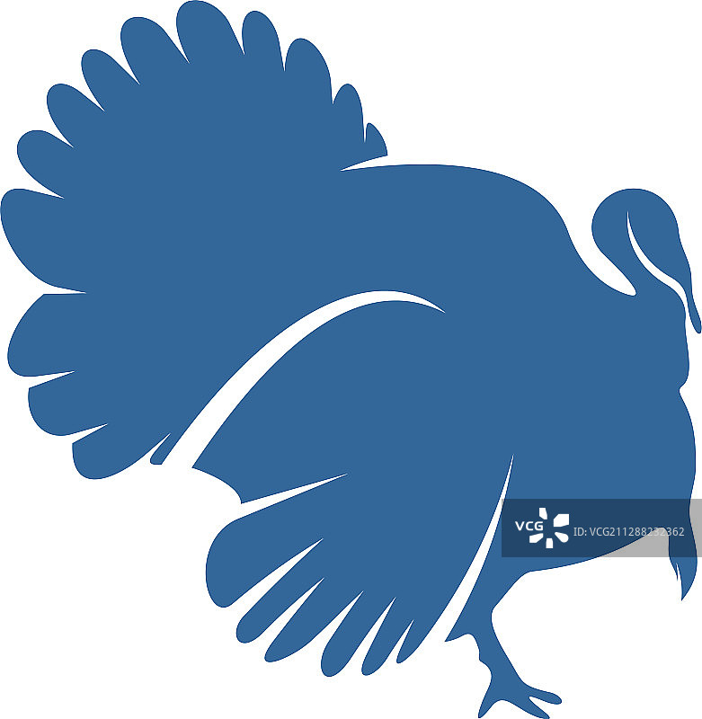 火鸡logo设计模板轮廓火鸡logo图片素材