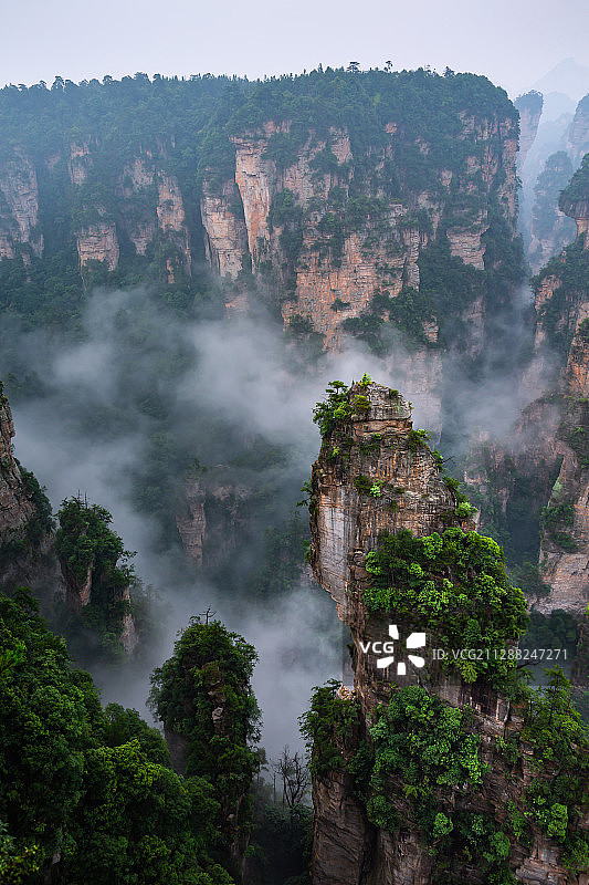 湖南张家界风光，拍摄于2017年7月30日。图片素材