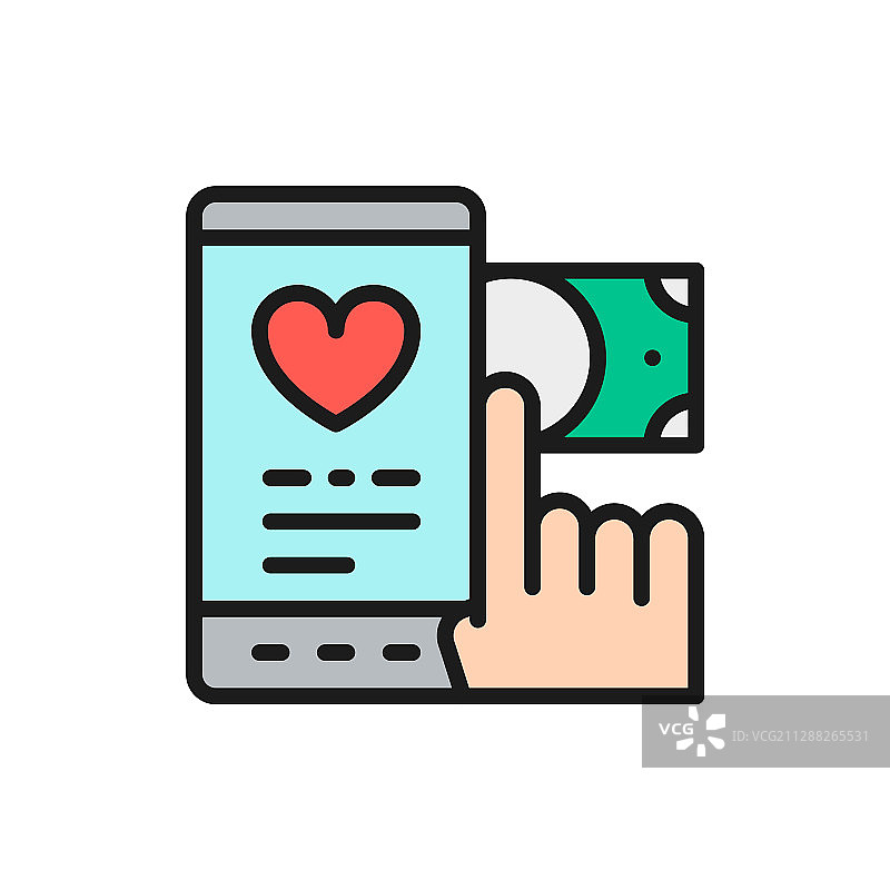 向慈善机构捐款的资金转移图片素材