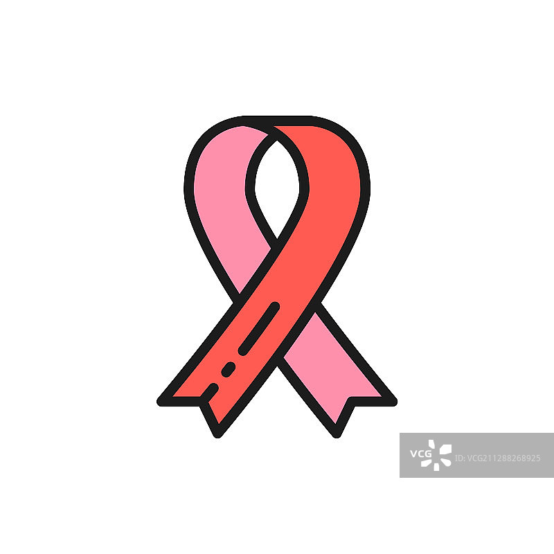 意识彩带捐赠慈善志愿活动图片素材