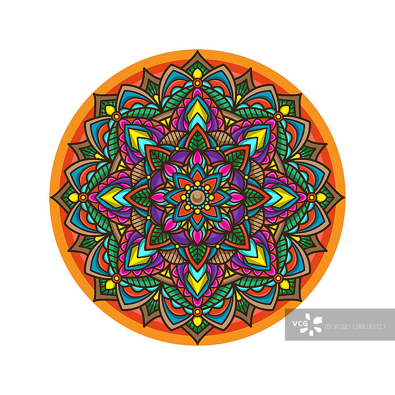 曼陀罗复古壁纸图片素材