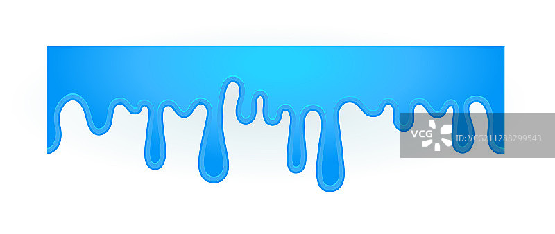 滴蓝色粘液边框图片素材