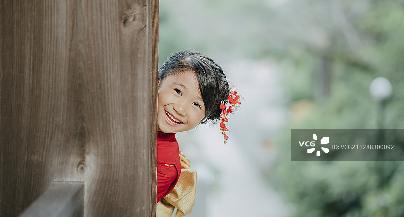 女孩七五三节人像摄影合作：高幡不动尊图片素材