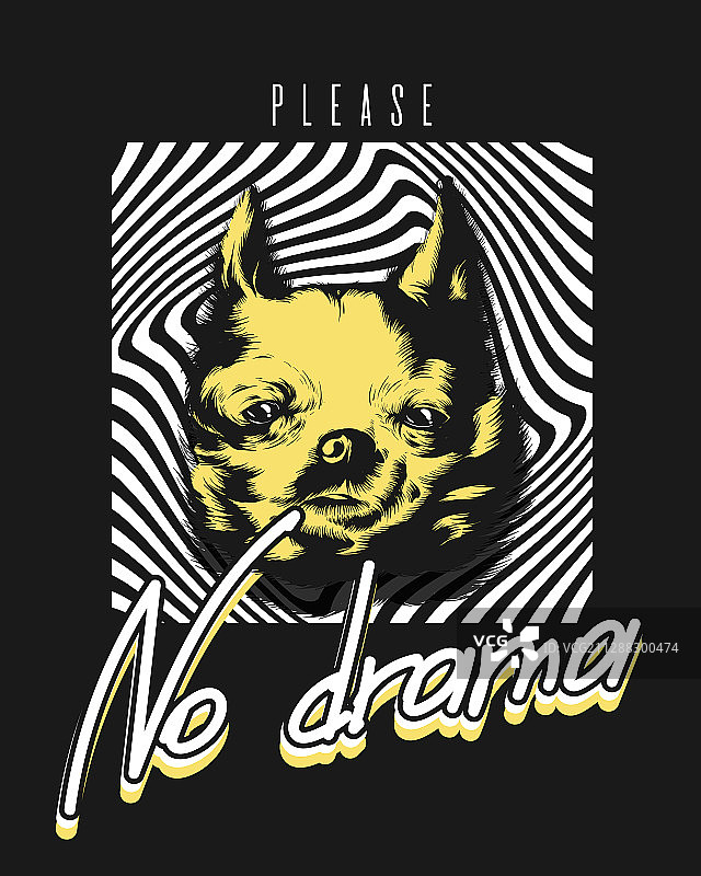 请勿制造麻烦手绘图片素材