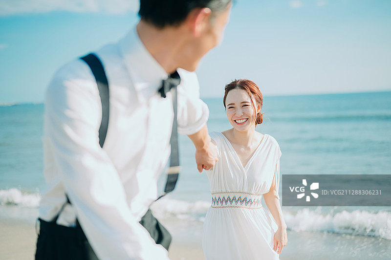 海滨婚礼照图片素材