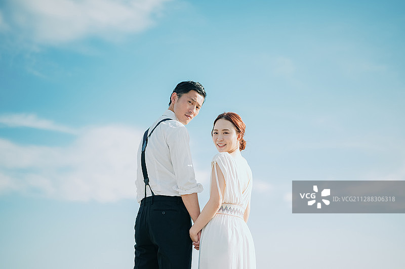 海滨婚礼照图片素材