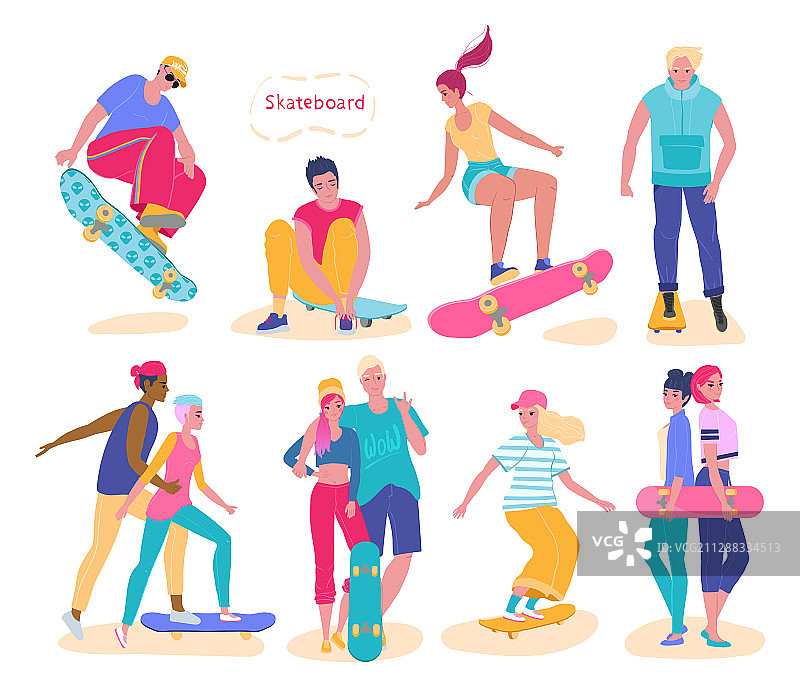 青少年滑板合集（已隔离）图片素材