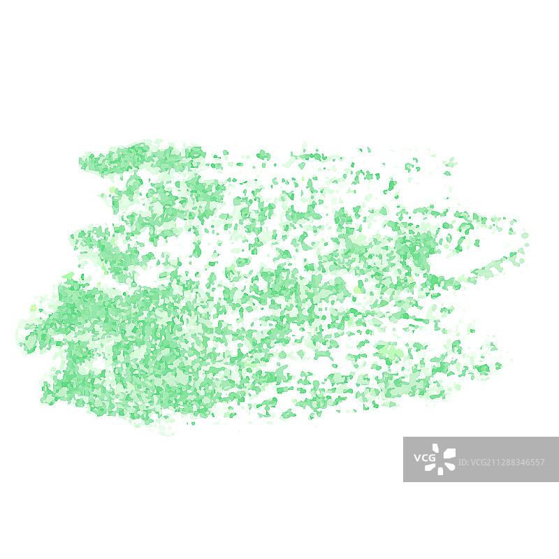 白色背景上的绿色水彩污渍图片素材