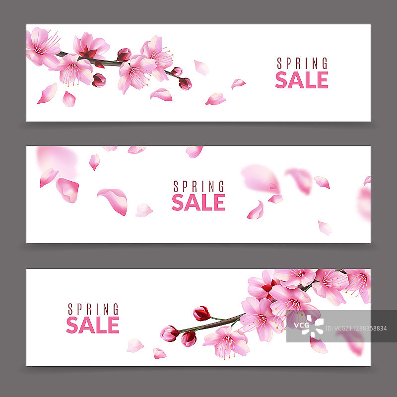 樱花banner春季日式樱花图片素材