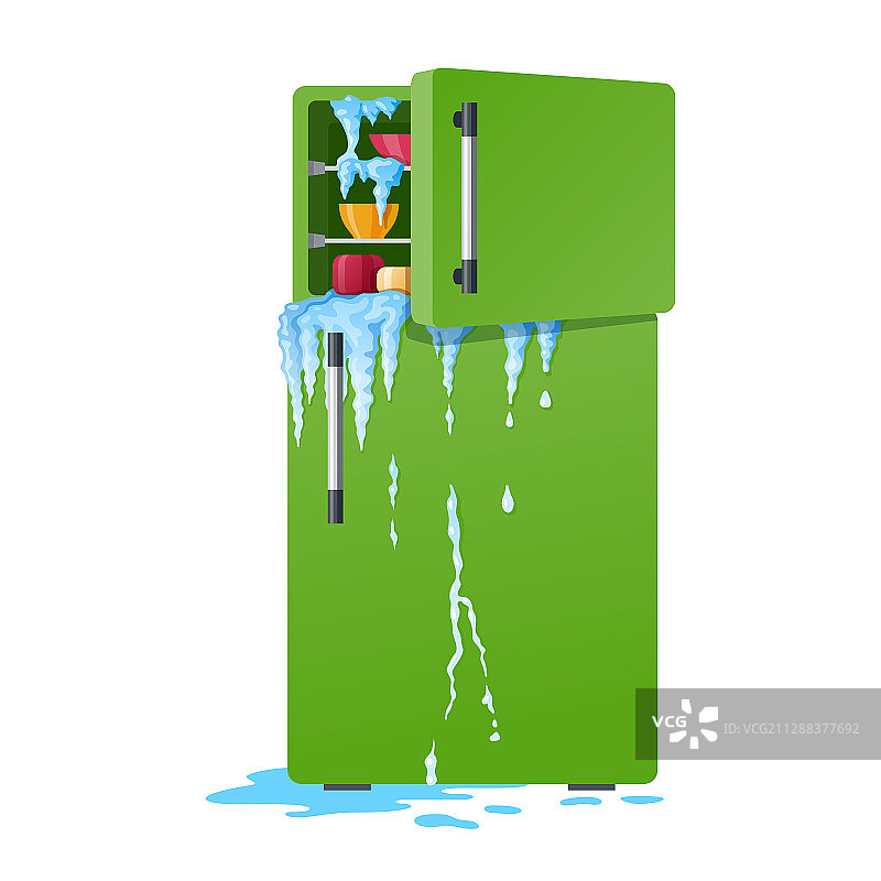 破损的冰箱损坏冰箱图片素材