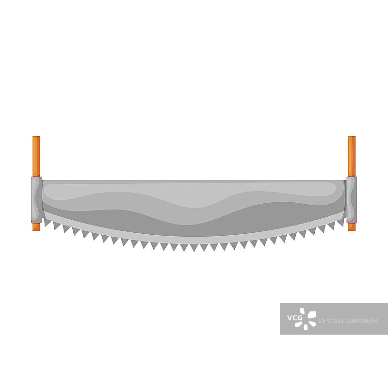 双手锯卡通图标图片素材