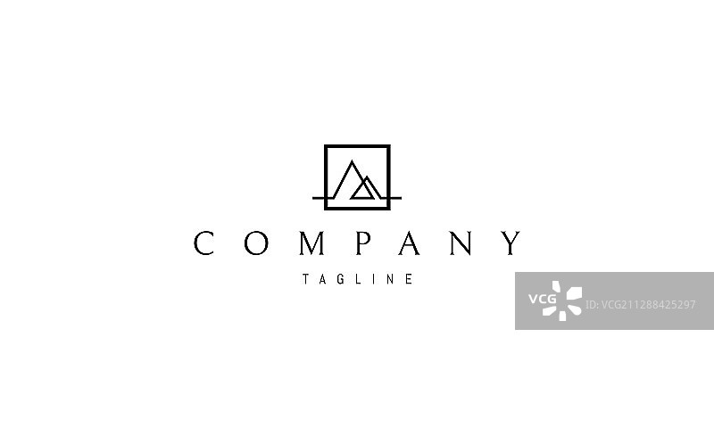 双人抽象图案标志图片素材