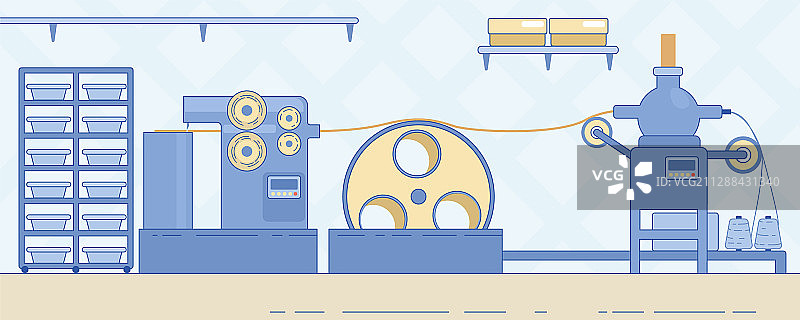 蜡烛生产设备和机械图片素材