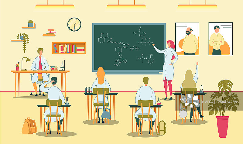 师生化学生物课堂图片素材