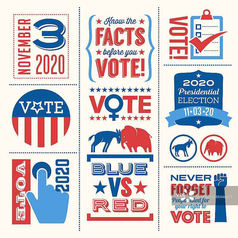 2020年总统选举投票图片素材