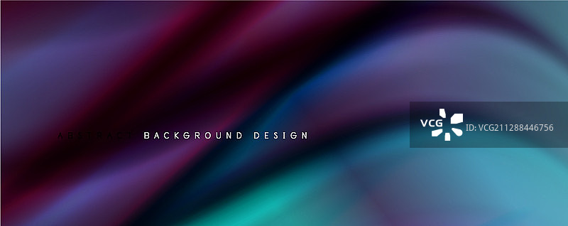 波浪液体风格的线条与阴影和灯光图片素材