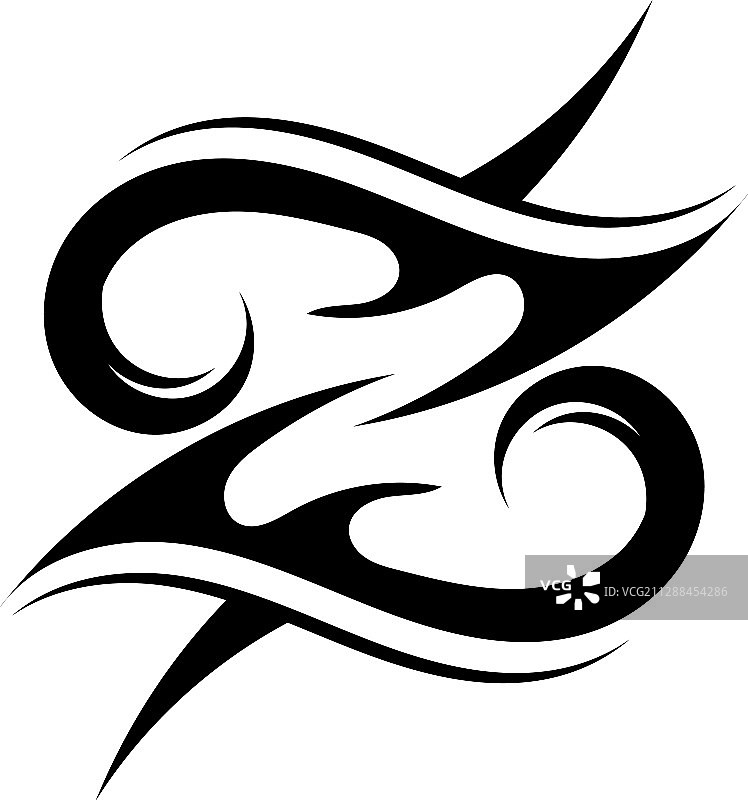 部落纹身艺术部落纹身草图A图片素材