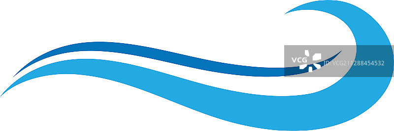 海浪Logo海洋风暴潮汐波浪图片素材