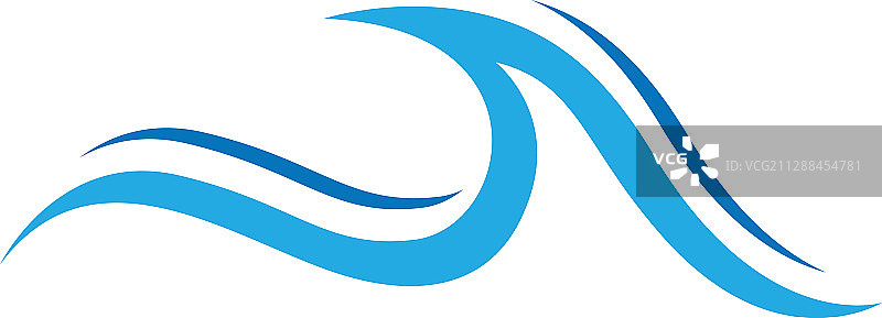 海浪Logo海洋风暴潮汐波浪图片素材