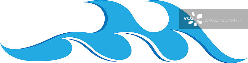 海浪Logo海洋风暴潮汐波浪图片素材
