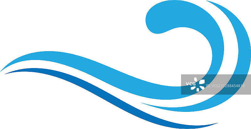 海浪Logo海洋风暴潮汐波浪图片素材